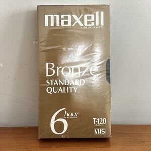 Maxell Bronze T-120 VHS Videocasette Tape New Sealed‎